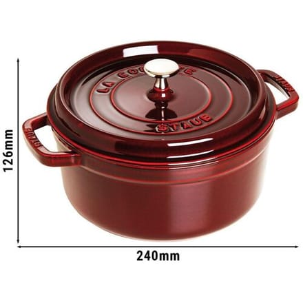 STAUB LA COCOTTE - Kookpot - Ø 180mm - Gietijzer - Grenadine rood