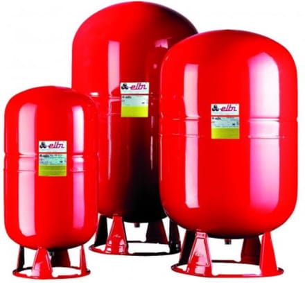Elbi - Expansievat voor verwarming ERCE - 50 L - Op voetjes - rood