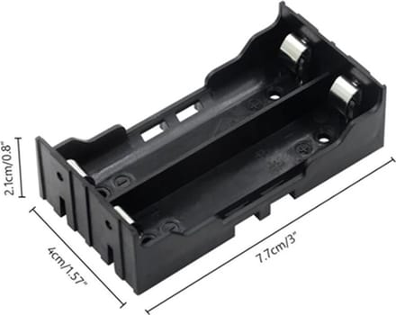 Batterijhouder 3.7V 2x 18650 voor PCB montage