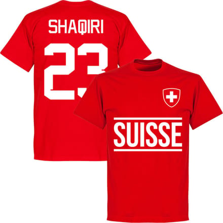Zwitserland Shaqiri 23 Team T-Shirt - Rood - 152