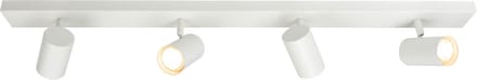 Ledvion LED Plafondspot Wit 4-lichts Dimbaar GU10 fitting zonder lichtbron