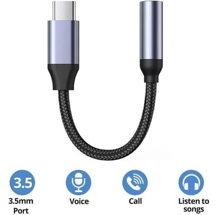 USB Type C naar 3.5mm AUX Adapterkabel USB C naar 3.5mm Vrouwelijke Koptelefoonaansluiting Adapter Voor iPhone 17 16 15 Huawei Xiaomi