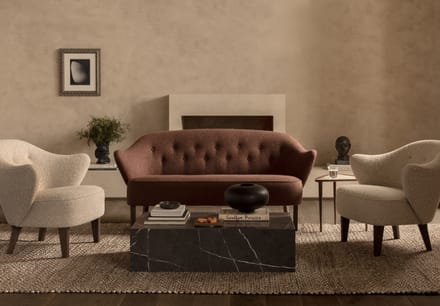 Audo Ingeborg Schapenvacht Fauteuil - eiken - moonlight