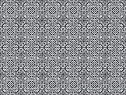 Vinyl | Vloerkleed vinyl | Grey mosaic | 95x95 cm