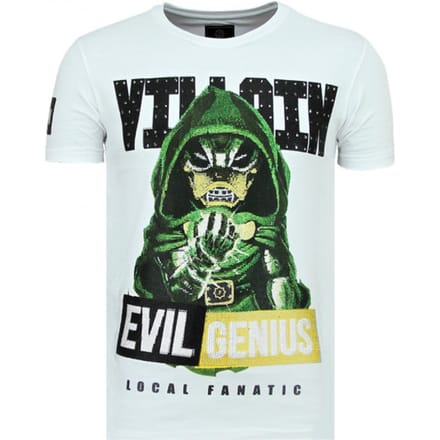 Villain Duck - Strakke T shirt Heren - 6325W - Wit