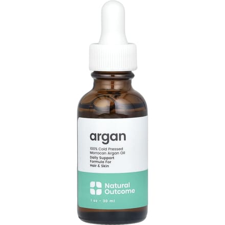 Natuurlijk Resultaat, 100% koudgeperste Marokkaanse arganolie, 30 ml (1 ons) white