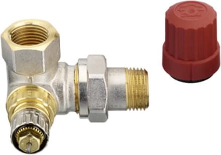 Danfoss Thermostatische radiatorafsluiter 3/8 dubbel haaks RE Kvs 0,65 m3 h RA N10