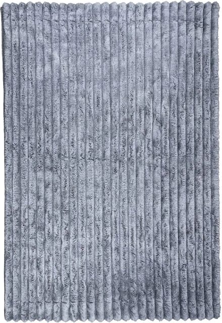 Plaid konijn rib grijs 130x180cm