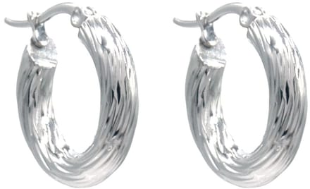 Oorringen - RVS - zilverkleurig - 20 mm - dames
