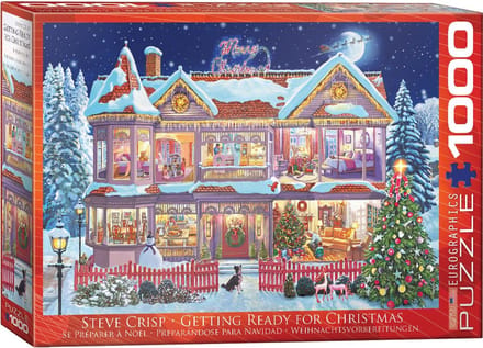 Eurographics - Klaar voor Kerstmis [Getting Ready for Christmas] - Steve Crisp - 1000 stukjes 68×48cm (b×h) - Kerstmis Legpuzzel