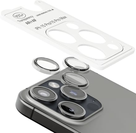 Transparant Camera ScreenProtector - Geschikt voor iPhone 15 Pro/15 Pro Max - 9H Bescherming