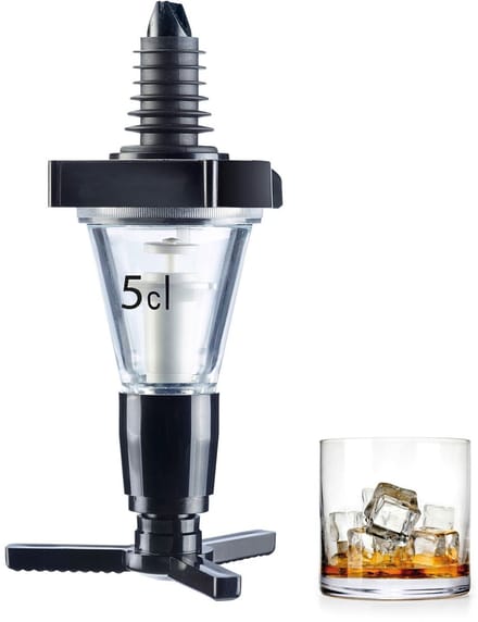 Westmark doseringsunit, meet-/vulunit: 5 cl, plastic, standaard, zwart/transparant, 92502260