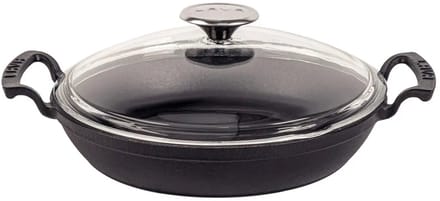 Lava Koekenpan - 24 cm - 1.56 liter - Gietijzer - Zwart