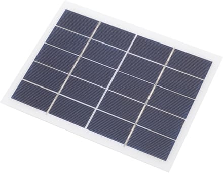 Zonnepaneel - Draagbare Energie - Camera Bewaking - Type C Interface - 18x17.5x1 cm - Zwart
