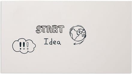 Smit Visual Whiteboard zonder rand - 98 x 198 cm