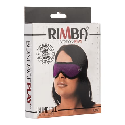 Rimba - Blinddoek - Oogmasker - Leer - Paars - One Size