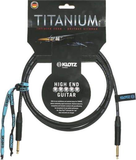 Klotz TI-0300PP Titanium instrumentkabel 3 m - Instrumentenkabel