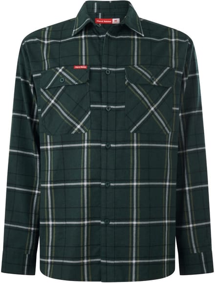 Hard Yakka Core Flanellen Overhemd | Groen - App Shirts - Maat S -