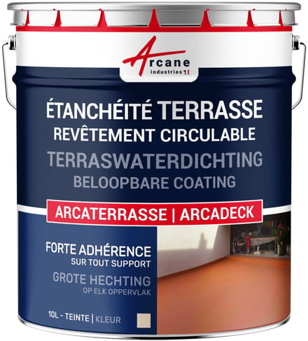 Waterdichte verf voor terras - Buitencoating op basis van hars: ARCADECK