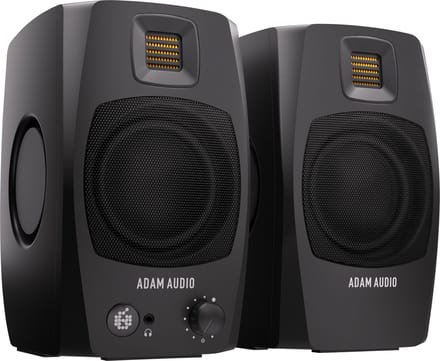 Adam Audio D3V Zwart - Actieve studio monitor set