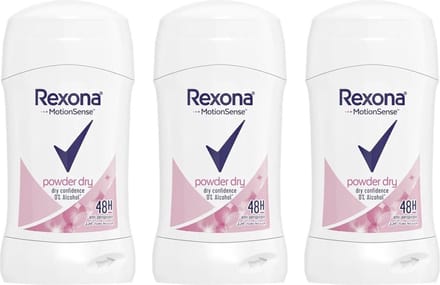Rexona Deodorant Stick - Powder Dry - 3 x 40 gram