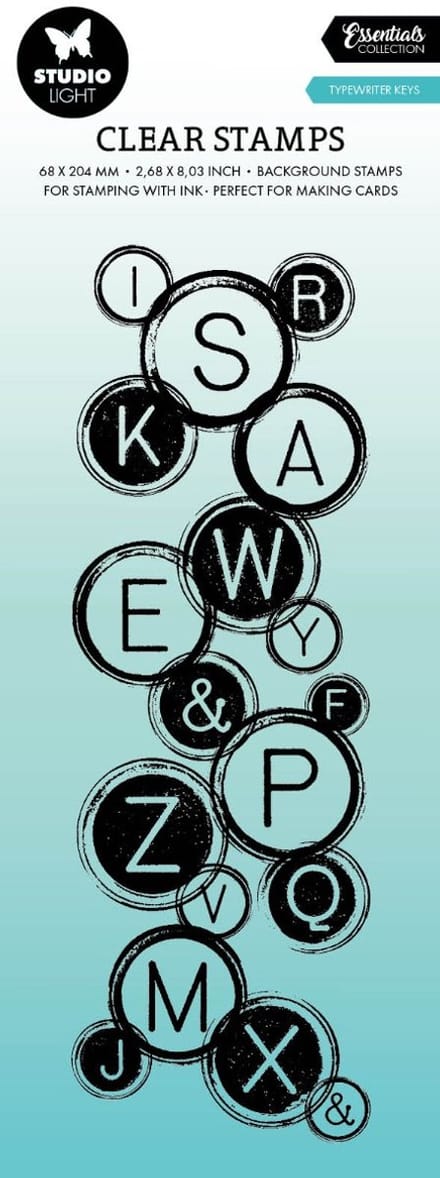 Clear stamp Typewriter keys - Essentials nr. 551