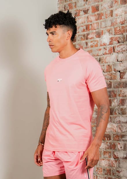 Hugo Boss T-shirts rn slim fit - light pastel pink