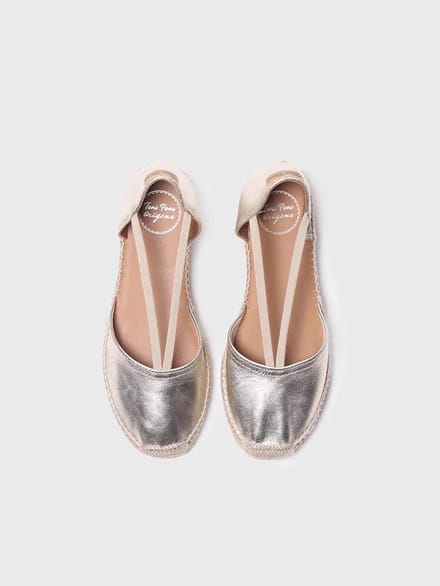 Suède espadrilles voor dames met bandjes | ERLA-P