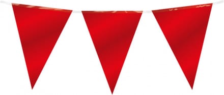 Vlaggenlijn Folie Rood - 10 meter