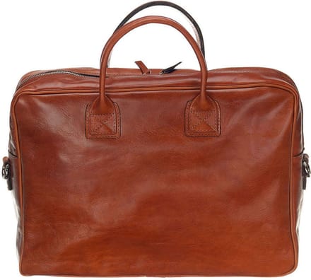 Mutsaers® Leren Laptoptas - The Sleeve Plus - Aktetas - Werktas - Cognac - 13.3 inch