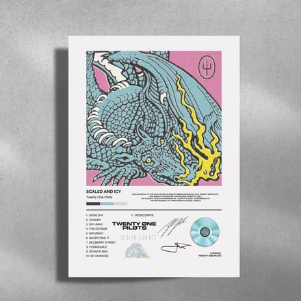 Twenty One Pilots - Metalen Poster 30x40cm - Scaled And Icy