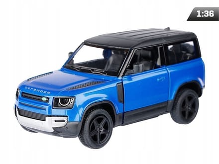 Kinsmart Land Rover Defender Modelauto 1:36 Blauw