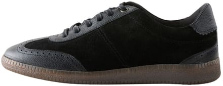 Next - Dames - Leren brogue sneakers met veters - Zwart