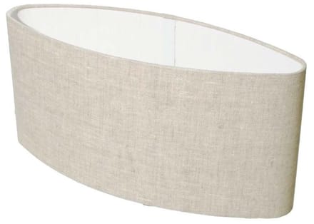 Lampenkap Ovaal Vlaslinnen Licht 35cm