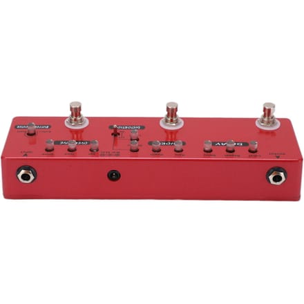 Gitaarpedaal Multi-effecten Metaal Allin1 True Bypass Buffer voor Elektrische Bas DC 9V red