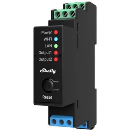Shelly Shelly Pro 2PM DIN-railrelais Bluetooth, WiFi Shelly