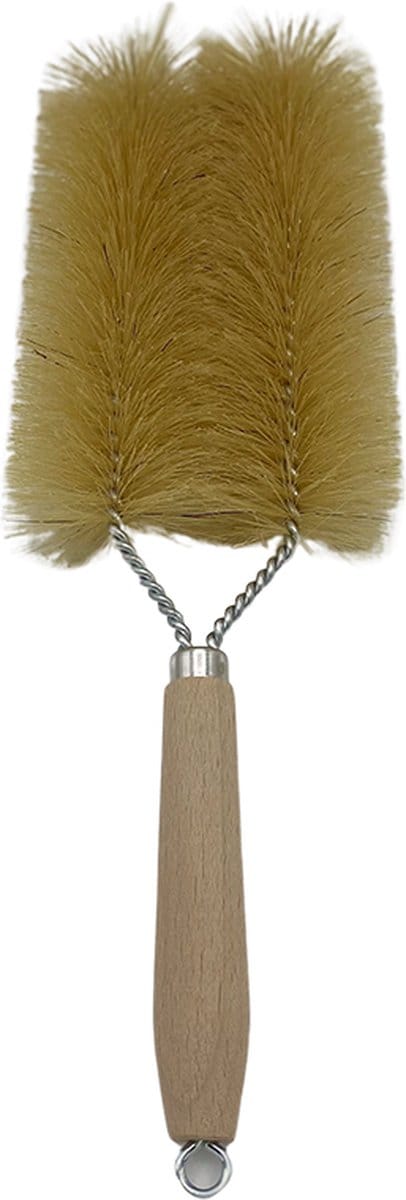 Radiatorborstel - 36 cm - dubbele vork - natuurlijk haar