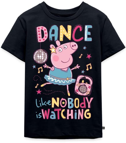Peppa Pig Dancing Queen Premium T Shirt Kinderen