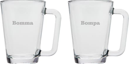 Theeglas gegraveerd - 26cl - Bomma-Bompa