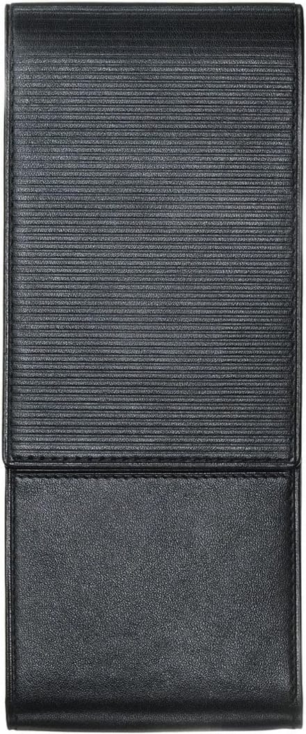 Elegante leren penhoes voor 3 pennen