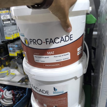 muurverf professioneel wit kleur mat 10 liter binnen en buiten