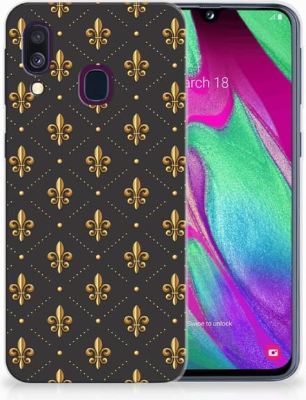 Samsung Galaxy A40 TPU bumper Franse Lelie