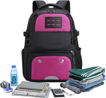 Sporttas - Duffel Bag - Sportuitrusting Opslag - Met Schoen Compartiment - 49x30x20cm - Roze