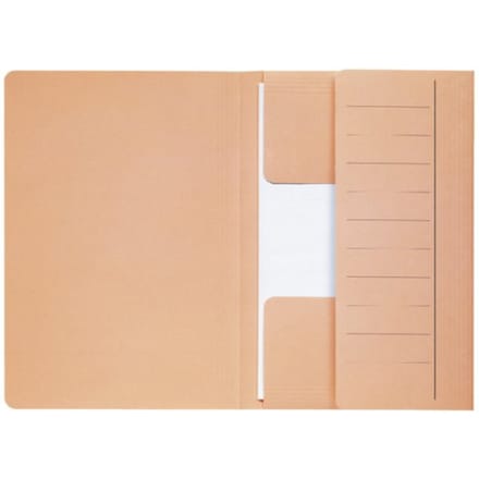 Dossiermap djois secolor mammoet folio 3 kleppen 250gr recycled 360 x 250 mm chamois