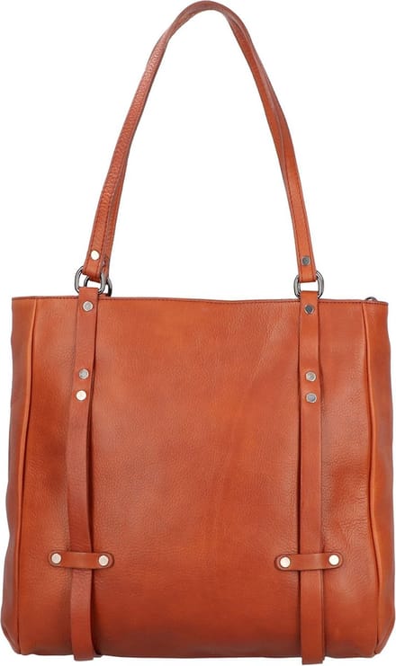 Jack Kinsky Alassio 4 Schoudertas Leer 34 cm - Dames - cognac
