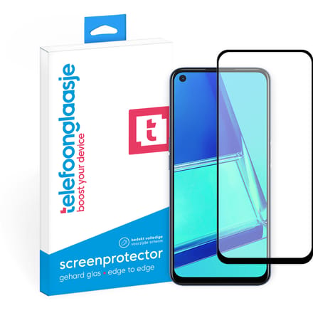 OPPO A52 screenprotector gehard glas Edge to Edge