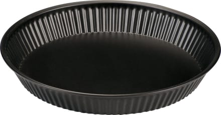 Basic Culinair Vlaaivorm 28 cm – PFAS-vrije Bakvorm – Lage Taartvorm – Carbon Staal