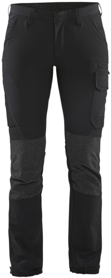 Blaklader Dames Service werkbroek 4-weg stretch 7122-1645 - Zwart/Donkergrijs - D21