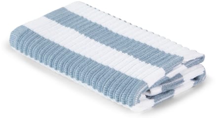 Linolux Vaatdoek Gestreept - Wit Grijs Blauw -100% katoen - 12 stuks