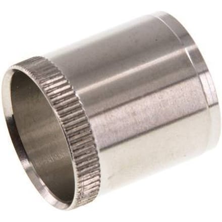 25x22mm RVS Versterkingshuls met Kartelrand